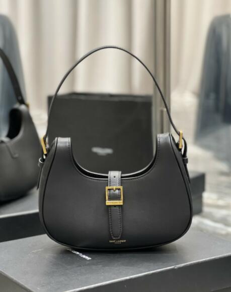 2021 cheap le fermoir hobo bag in black leather