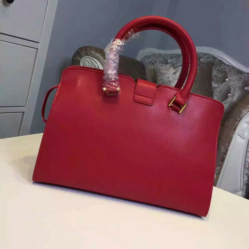 F/W 2015 New Saint Laurent Bag Cheap Sale-Saint Laurent Small Monogram Petit Cabas Y in Red Leather - Click Image to Close