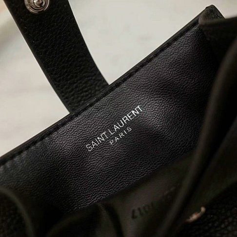 2018 S/S Saint Laurent Sac De Jour Souple Credit Card Case in Black Grained Leather - Click Image to Close