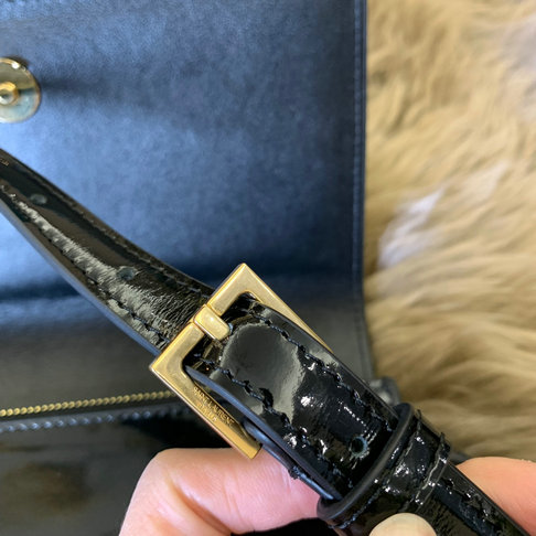 2018 Saint Laurent Kate Belt Bag in Black Patent Leather - Click Image to Close