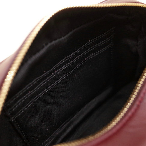 2018 Saint Laurent Lou Belt Bag in Burgundy Leather - Click Image to Close