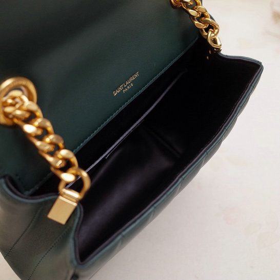 2018 S/S Saint Laurent Small Vicky Bag in Dark Green Leather - Click Image to Close