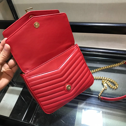 2018 S/S Saint Laurent Sulpice Small Bag in Red Matelasse Leather - Click Image to Close