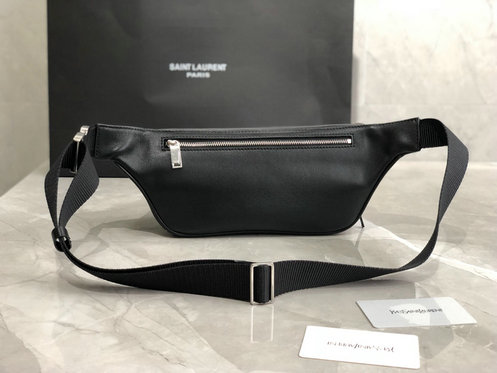 2019 Saint Laurent Classic Belt Bag in soft black leather - Click Image to Close