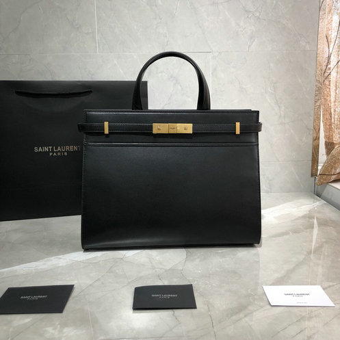 2019 Saint Laurent Manhattan Small Shopping Tote Bag in smooth leather