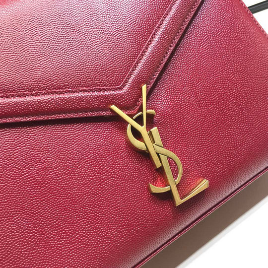 2020 Saint Laurent Cassandra Medium Top-handle Bag in grain de poudre embossed leather - Click Image to Close