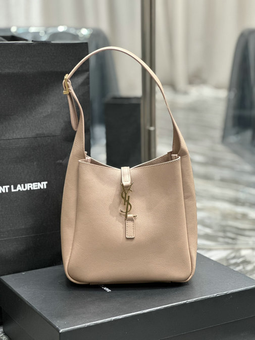2023 cheap Saint Laurent Le 5 a 7 Supple Small Bag in Nude Pink Leather