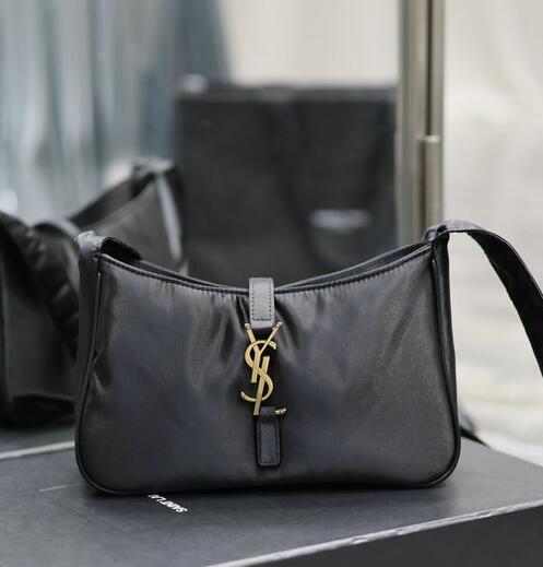 2023 Saint Laurent Le 5 a 7 Crossbody Bag in Black Econyl® Regenerated Nylon