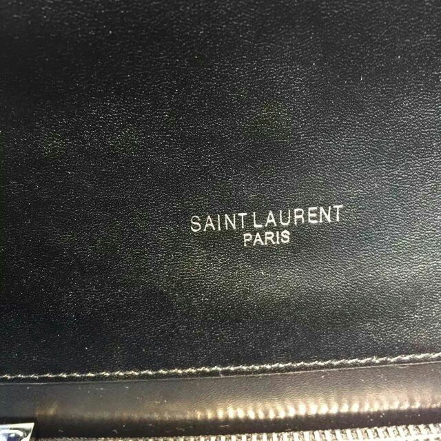 2015 New Saint Laurent Bag Cheap Sale-Saint Laurent Classic Monogram Satchel in Black Grain de Poudre Textured with Rivets