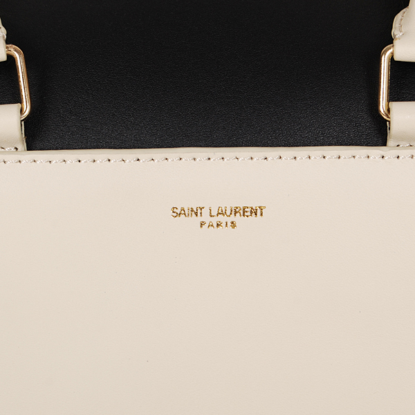 S/S 2016 Saint Laurent Bags Cheap Sale-Saint Laurent Classic Bag in Black and White Calfskin Leather - Click Image to Close