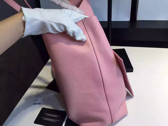 2015 New Saint Laurent Bag Cheap Sale-Saint Laurent Shopping Tote in Light Pink Leather - Click Image to Close