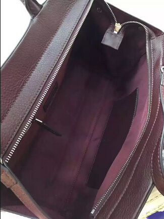 S/S 2015 New Saint Laurent Bag Cheap Sale-Saint Laurent Medium Cabas RIVE GAUCHE Bag in Oxblood Grained Leather - Click Image to Close