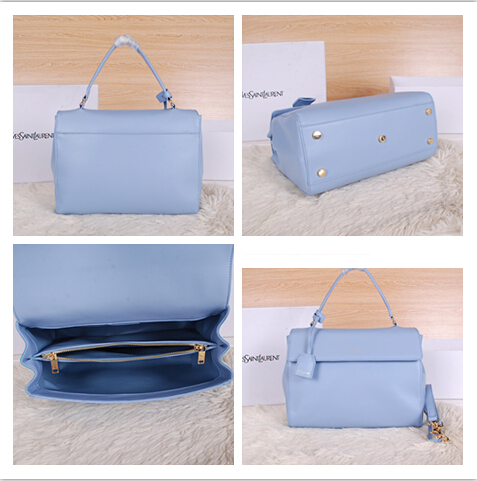 2014 New YSL Saint Laurent Medium Moujik Top Handle Bag Y8827 SkyBlue