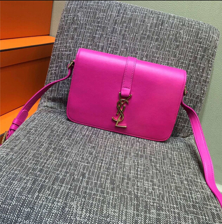 2015 New Saint Laurent Bag Cheap Sale-Saint Laurent Classic Medium Monogram UNIVERSITE BAG in Rose Leather