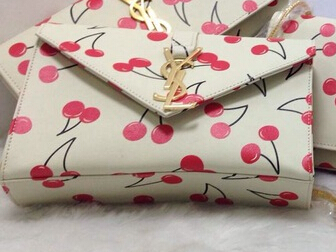 2015 New Saint Laurent Bag Cheap Sale - YSL Cherry Design Classic Monogramme Shoulder Bag Y0128W - Click Image to Close