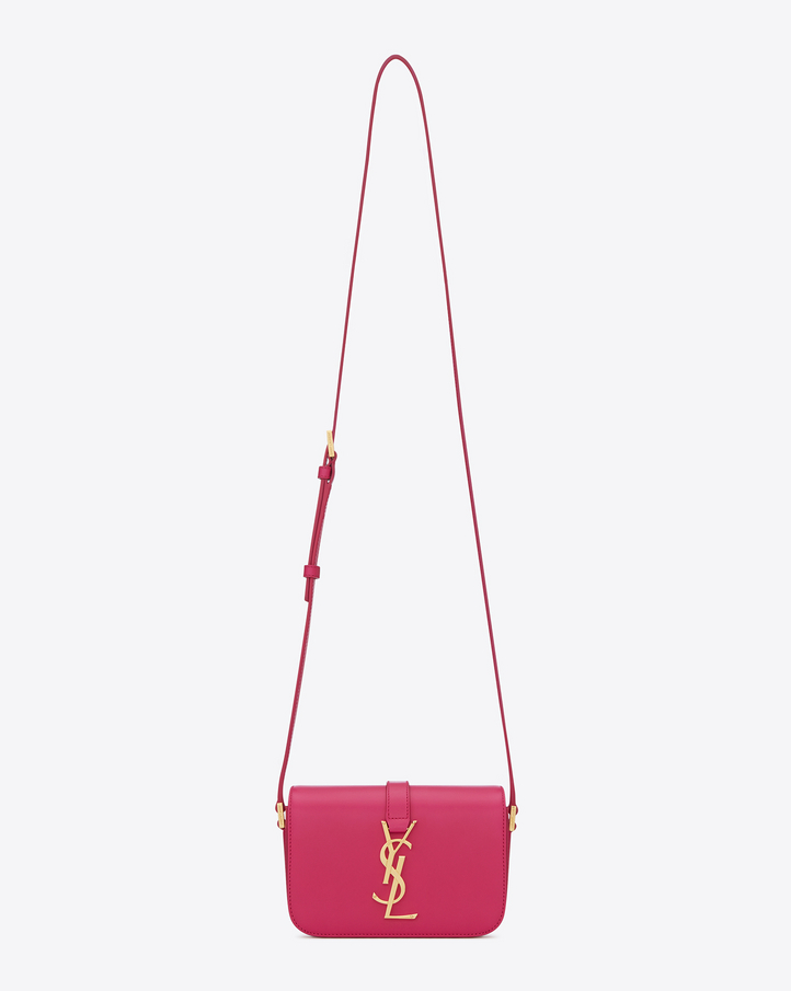Cheap 2014 YSL Bags outlet---Saint Laurent Classic Small Monogram Saint Laurent Université Bag In Lipstick Fuchsia Leather