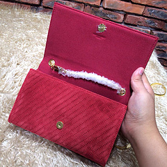 2015 New Saint Laurent Bag Cheap Sale- YSL Chain Bag in Brick Red Nubuck Leather YSL12118 - Click Image to Close