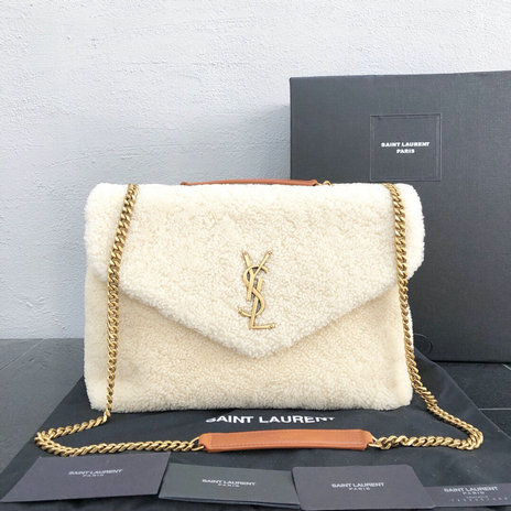 ysl fur bag