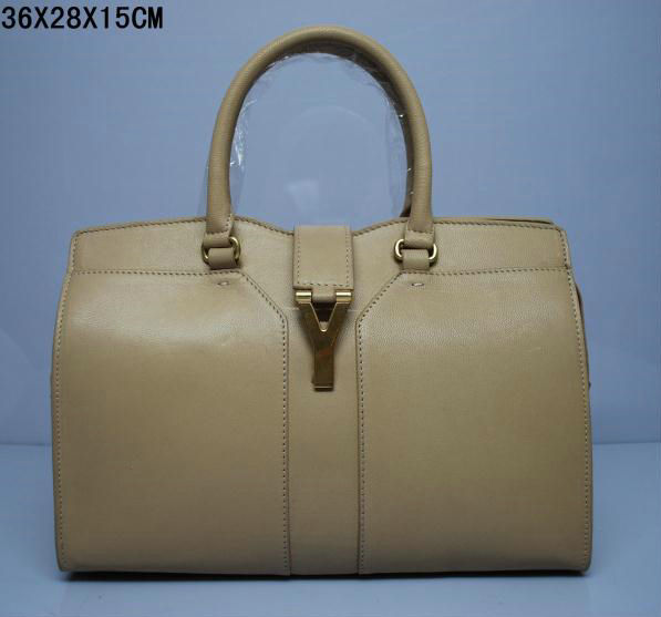 YSL Cabas 2012-Yves Saint Laurent Cabas Chyc In Gray Suede Women's Top Handle Bag 136119