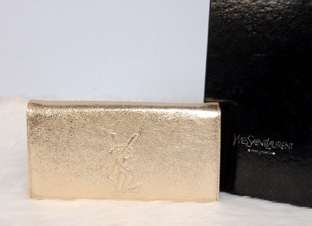 2013 YSL Clutches-Yves Saint Laurent Belle De Jour Patent-Leather Clutch