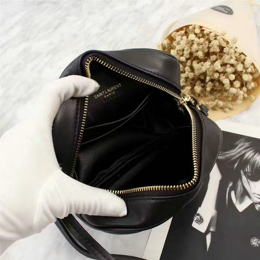 2017 Saint Laurent Deconstructed Camera Cross-body Bag Black with gold ...